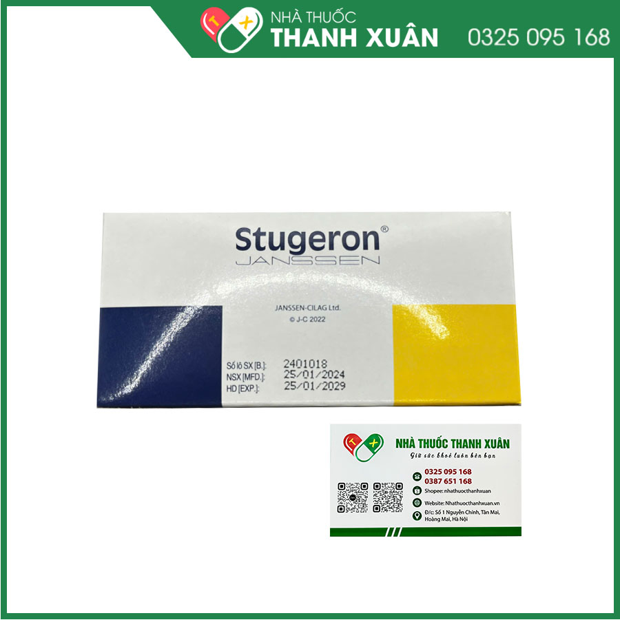 Thuốc Stugeron Janssen điều trị rối loạn tuần hoàn não